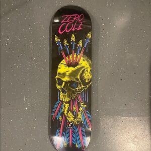 Zero Skateboard Deck with Skull Design